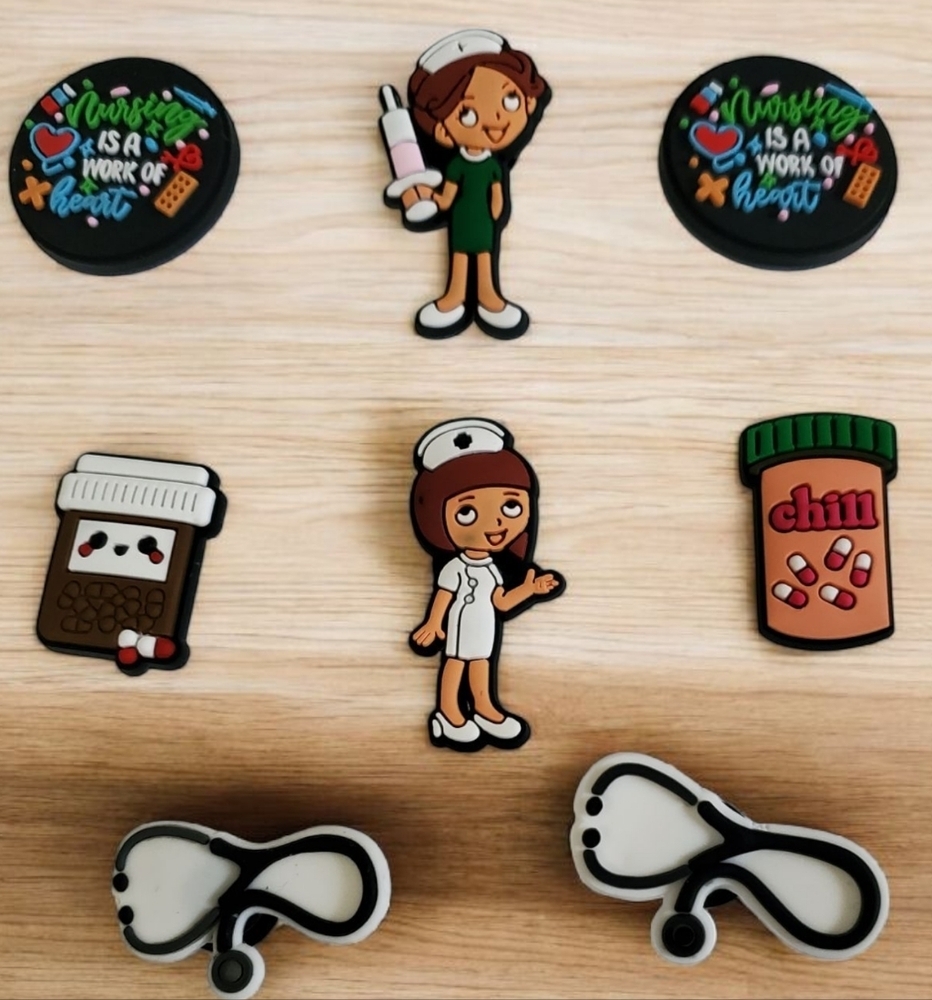 Nurse Croc Charms